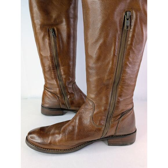 Frye Women Brown Leather OTK Over The Knee Shirley 77739 Boots Size 9.5 EUC - Picture 3 of 16